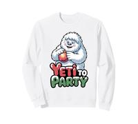 Yeti To Party Divertido Navidad Abominable muñeco de Nieve Sudadera