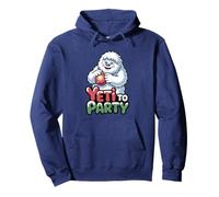 Yeti To Party Divertido Navidad Abominable muñeco de Nieve Sudadera con Capucha