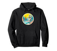 Yeti Tocar Guitarra | Rock Star | 60s 70s Rock Music Sudadera con Capucha