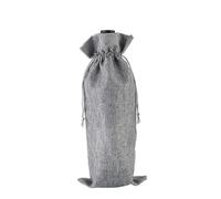YETONADO 10 bolsas de vino, fundas para botellas de vino, bolsa de regalo, bolsa de arpillera, bolsa de embalaje para boda, fiesta, decoración de vino (gris), Gray, Talla única