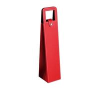 YETONADO Bolsas de embalaje de vino tinto para regalo, embalaje universal, cajas de cuero, múltiples botellas individuales para copas de vino, bolsas de cuero, Red, 9X9X41CM_1PCS