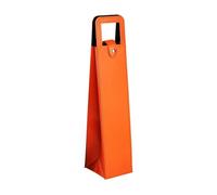 YETONADO Bolsas de embalaje de vino tinto para regalo, embalaje universal, cajas de cuero, múltiples botellas individuales, embalaje de copa de vino, bolsas de cuero 2024, Orange, 9x9x41cm