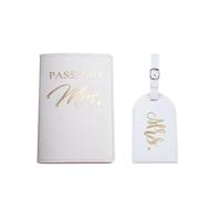 YETONADO Funda de pasaporte de viaje de piel sintética con letras impresas para equipaje, etiqueta de identificación de maleta, etiqueta de embarque de equipaje, g, Talla única