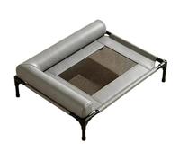 YEUCGB Cama Elevada para Perros con Reposacabezas Lateral, Cama De Mascota De Malla Transpirable Y Piel Impermeable, Interior Exterior, 4 Colores para Perros Pequeños Y Medianos
