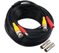 Yeung Qee Cable de alimentación de vídeo BNC de 40 m para cámara de seguridad con 2 conectores hembra para todo el sistema de vigilancia CCTV DVR HD