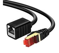 Yeung Qee - Cable de extensión Ethernet (4 m, cable de extensión RJ45, blindado, conector macho a hembra, 4 m)
