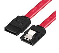 Yeung Qee Cable SATA III, paquete de 5 cables SATA III 6 Gbps recto HDD SDD cable de datos con cierre de bloqueo, compatible con SATA HDD, SSD, controlador de CD, grabadora de CD (rojo)