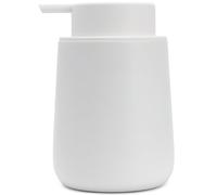 Yew Design Dispensador de jabón de Manos Blanco Mate, 270 ml, Bomba de Acero Inoxidable para jabón líquido o detergente de Platos, Frasco Apto para Cocina, encimera y baño