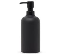 Yew Design Dispensador de jabón Negro Mate para baño, 450 ml, Bomba Redonda de Acero Inoxidable para jabón líquido, Platos o Manos, para Fregadero de Cocina, encimera y baño