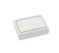 Yew Design - Matte White Square Soap Dish for Bathrooms and Kitchens
