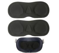 Yewseas 2 PCS Esponja Protectora para Lentes VR, Accesorios Compatible con Meta Quest 3, Quest 2, Oculus Rift S, Valve Index y Pico 4, Negro, Espuma de Calidad, Ajuste