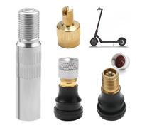 Yewseas 2 válvulas para scooter E, válvula sin cámara y válvula extensora compatible con Ninebot Max G30, para g30d/Xiaomi M365, Pro, Pro2, para G2, serie F y estribo VMAX VX2