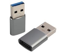 Yewseas 2PCS USB Macho a USB-C Hembra Transferencia de Datos SuperSpeed hasta 10 Gbps, Carga Rápida hasta 100W, Compatible con Dispositivos USB-C para Sincronización de Datos y Carga Eficiente