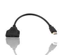 Yewseas Cable Adaptador HDMI Splitter 1 a 2 Salidas, Duplicador HDMI 1 Entrada 2 Salidas 1080P para TV, Monitor, Proyector, Pantalla Espejo, Compatible con PC, Xbox, PS3, DVD, Blu-ray, HDTV