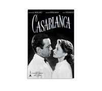 YEWURQW Casablanca - Póster de la película 1942 (1) arte de pared, cubierta de lienzo, póster estético vintage, pintura decorativa para sala de estar, dormitorio, 60 x 90 cm, estilo sin marco