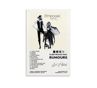 YEWURQW Fleetwood - Póster de rumores de Mac para pared, cubierta de lienzo, póster estético vintage, pintura decorativa para sala de estar, dormitorio, 50 x 75 cm, estilo sin marco