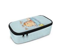 Yexignaon Estuche para lápices para niñas, bonita caja de almacenamiento de papelería de gran capacidad para la escuela, Be Capy Capy, Organizador de bolsas