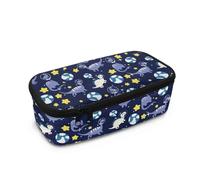 Yexignaon Estuche para lápices para niños de 6, 8, 10, 12 años, gran capacidad, ligero, para suministros escolares, cajas de almacenamiento, Planeta Dinosaurio, Organizador de bolsas