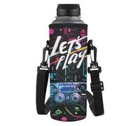 Yexignaon Gamer - Funda protectora para botellas de agua para niños, para viajes diarios, Let's Play