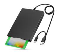 YEY Lector de disquetes USB externo de 3,5 pulgadas, 1,44 MB, FDD, portátil, para PC, portátiles, Windows/XP/7/8/10/11, Plug and Play, también para iMac y MacBook Pro (negro)