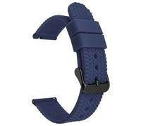 Yeydeoe Correa de reloj de goma impermeable con diseño de neumático, unisex, color sólido, de liberación rápida, 18mm-24mm