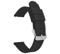 Yeydeoe Correa de reloj de goma impermeable con diseño de neumático, unisex, color sólido, de liberación rápida, 18mm-24mm