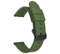 Yeydeoe Correa de reloj de goma impermeable con diseño de neumático, unisex, color sólido, de liberación rápida, 18mm-24mm