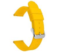 Yeydeoe Correa de reloj de goma impermeable con diseño de neumático, unisex, color sólido, de liberación rápida, 18mm-24mm
