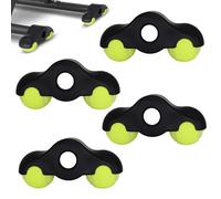 YEYDYQPT Paquete de 4 pies de pelota de tenis para Wahoo Kickr Core 1 con 8 pelotas de tenis, para bicicleta de interior, entrenadores inteligentes para hacer que tu conducción sea más cómoda