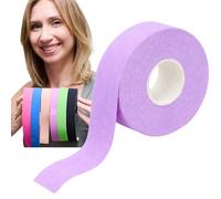 YEYE Cinta facial hecha en la naturaleza - Cinta facial para levantar y kinesiotaping facial, cuello y escote, ritual casero antienvejecimiento - antiarrugas (púrpura, 2,5 cm)