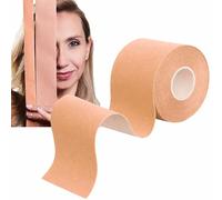 YEYE Cinta facial hecha en la naturaleza - Cinta facial para levantar y kinesiotaping facial, cuello y escote, ritual casero antienvejecimiento - antiarrugas (beige, 5 cm)