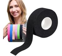 YEYE Cinta facial hecha en la naturaleza - Cinta facial para levantar y kinesiotaping facial, cuello y escote, ritual casero antienvejecimiento - antiarrugas (negro, 2,5 cm)