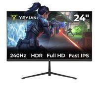 YEYIAN Monitor Plano Gaming Elysium FHD 24" FullHD | 1920×1080 | Panel Fast IPS | 240 Hz | MPRT 1 ms | 16:9 | 16.7 M Colores | View 178° | VESA 75 | HDMI 2.0 / DP 1.4 | YMF-FP24-M1