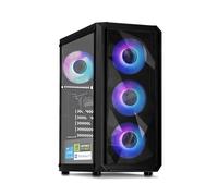 YEYIAN PC Gaming Esports VR Intel Core i5 12400F 6 Cores a 4,4 GHz | Nvidia GeForce RTX 4060 Ti 8GB | 16GB DDR5 5600Mhz | 1TB SSD NVMe Gen3 | WiFi 6 + BT 5.2 | LAN 2.5 GB | Win 11 Pro | AI Powered