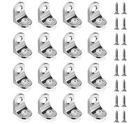 YEYIT 16 Piezas Soporte De Estante De Vidrio De Cristal Estantes Soporte Balda Escuadras Metalicas Pequeñas Soporte De Vidrio FijacióN En áNgulo Recto Con Base De Ventosa Tornillo