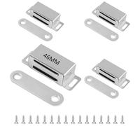 YEYIT 4 Piezas Imanes para Puertas de Armario 46mm Tarea Pesada Magnetico 12KG Imán Cierre Para Cocina,Tarea Pesada Cierre Magnetico para Armario de Cocina
