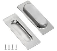YEYIT uñero puerta corredera 2 piezas tirador empotrado Acero inoxidable Tiradores Puertas Correderas Manija de Puerta Corrediza para Cajones ArmariosRectángulo