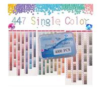 YEYKZART 3829 - Diamantes de repuesto para pintura de diamantes, cuentas y gemas redondas para arte de diamantes, color perdido, 3500 unidades