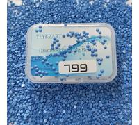 YEYKZART 799 - Diamantes de repuesto para pintura de diamantes, cuentas y gemas redondas para arte de diamantes, color perdido, 3500 unidades