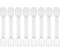 Yezhenzhen Cerraduras de seguridad para niños, paquete de 8, fácil de instalar con adhesivo 3M, sin tornillos ni perforaciones, cierres multiusos para armarios, cajones, puertas, cocina, hornos