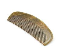 Yezhenzhen Peine de dientes finos de sándalo verde natural, peine de madera antiestático de bolsillo