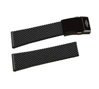 yeziu Correa de caucho para Breitling Avenger Super Ocean Heritage Blackbird Reconnaissance Aircraft(Black glossy black,22mm)