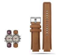 yeziu Correa de cuero con boca convexa para reloj Timex Compass T2N739 T2N720 T2N721(Light brown)