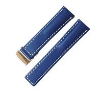 yeziu Correa de cuero para Breitling Avenger Superocean Blackbird(Blue)