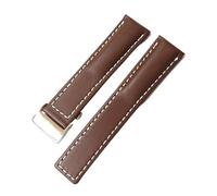yeziu Correa de cuero para Breitling Avenger Superocean Blackbird(Brown)