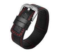 yeziu Correa de cuero para reloj Dietrich de 24 mm.(Blackrs)