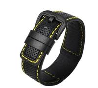 yeziu Correa de cuero para reloj Dietrich de 24 mm.(Blackyb)