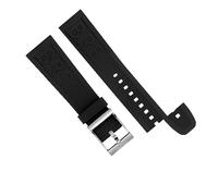 yeziu Correa De Goma Resistente Al Agua De 22mm Y 24mm Para Correas De Reloj Breitling AVENGER DIVER PRO Para NAVITIMER WORLD(314S,24mm)