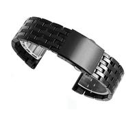 yeziu Correa de reloj de acero inoxidable para hombre, correa de reloj para diésel DZ4316 DZ7395 DZ7305 DZ7330 4358(B-black,22mm)