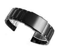 yeziu Correa de reloj de acero inoxidable para hombre, correa de reloj para diésel DZ4316 DZ7395 DZ7305 DZ7330 4358(A-black,22mm)